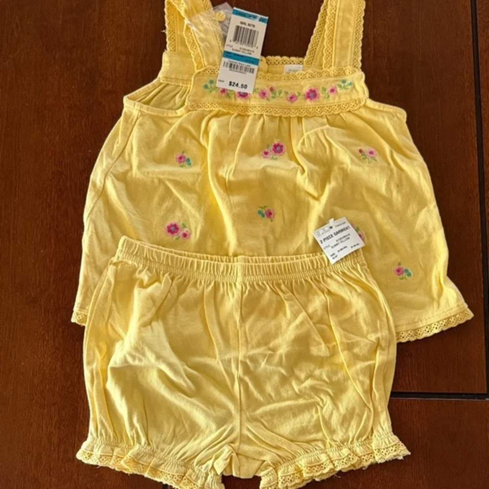 First Impressions Yellow Kids Matching Set, baby 18-24 months